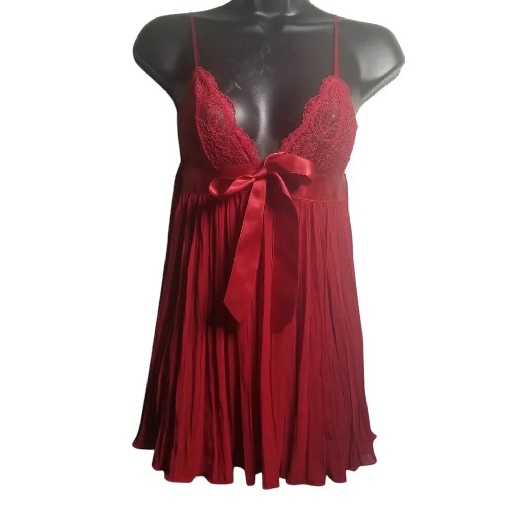 NWT Victoria Secret Women's Red Babydoll, Fairy, Romantic, Valentine Cami Sz XS